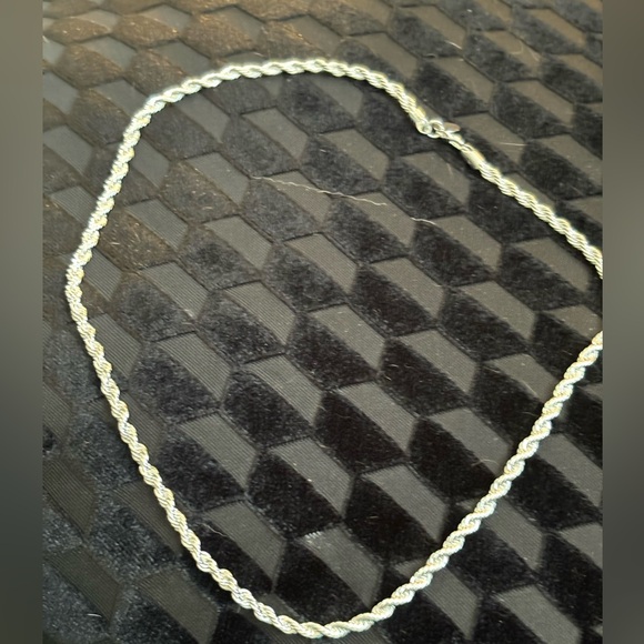 Necklace-20 inch Rope twisted Chain Necklace in sterling silver nwt - Picture 4 of 7